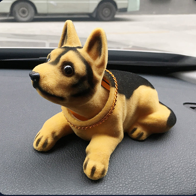 Doll Nodding Dog Shaking Head Resin Simulation Car Dog Toy Dashboard Decoration Car Ornament Cute Car Accessories Girls Women