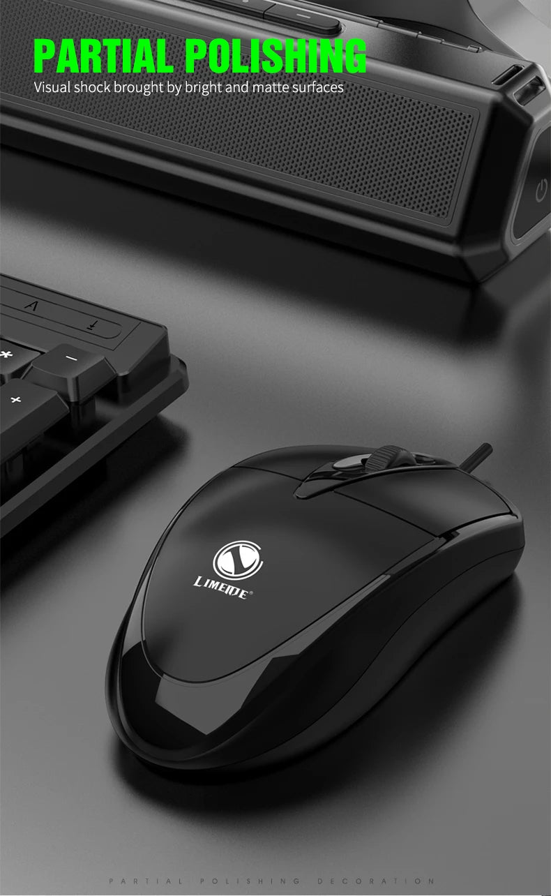 301 Mouse com fio para jogos de escritório, computador desktop, laptop, mouse comercial, mouse óptico USB