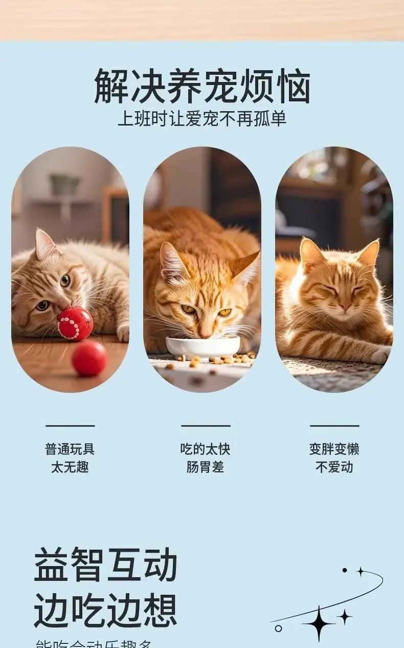 Dog Swing Feeder Ball Self-Entertainment Gadget, Shake & Feed Toy for Teddy, Bichon, Pomeranian & Other Pets