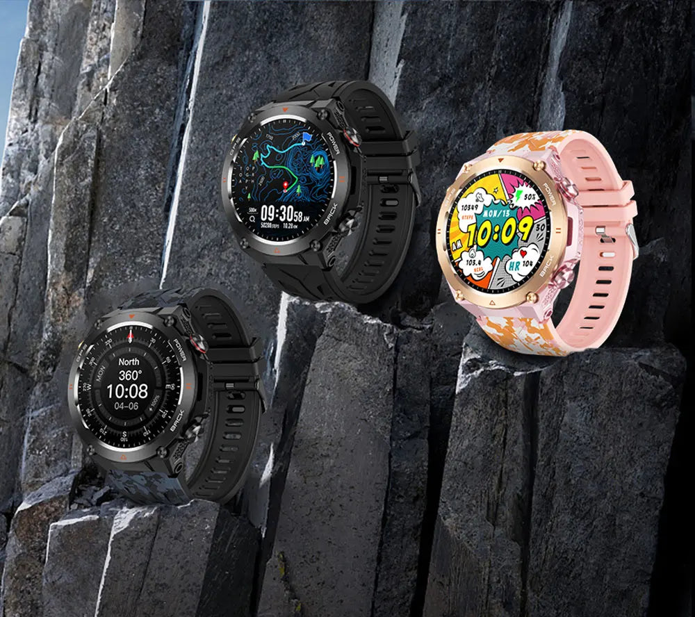Novo relógio inteligente esportivo Xiaomi com GPS, à prova d'água, rastreador fitness, chamada Bluetooth, bateria de 650 mAh, pulseira feminina, 2025
