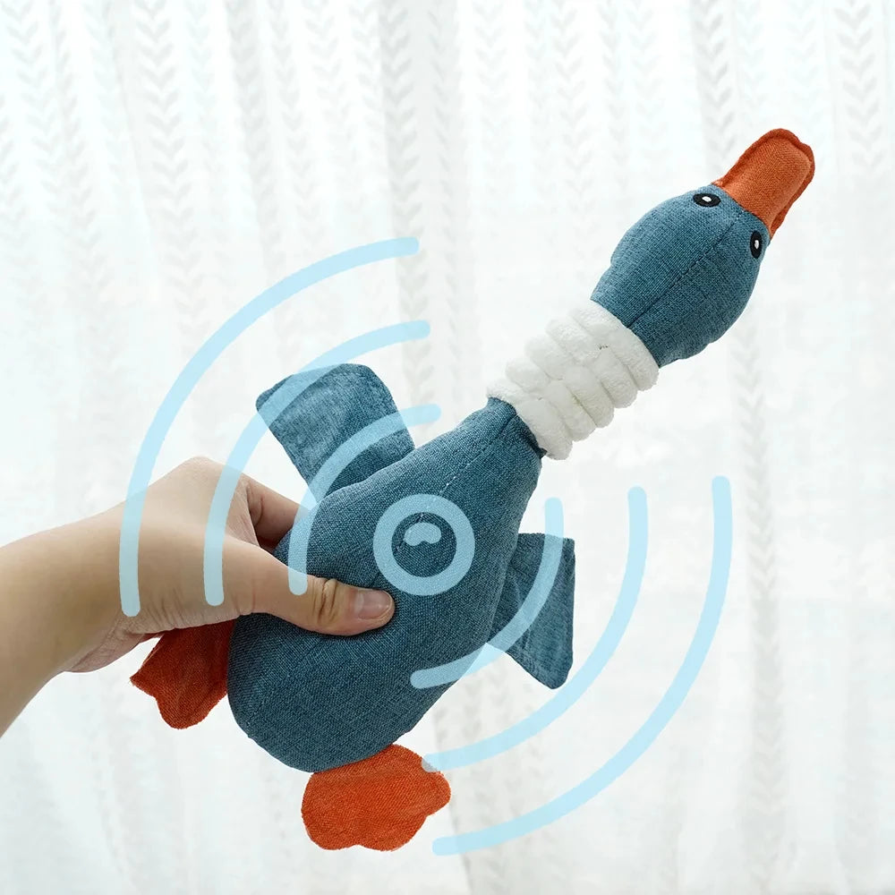 Brinquedos para animais de estimação Gansos Resistente a mordidas de som Ranger de dentes Limpeza de dentes para cães e gatos Suprimentos para animais de estimação