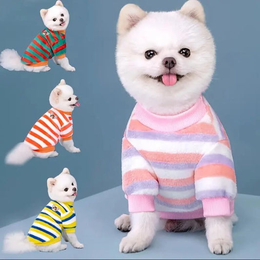 Casaco de inverno macio para cães, roupas quentes de lã para filhotes de cães pequenos, suéter, moletom, fantasias para animais de estimação, presente de Natal