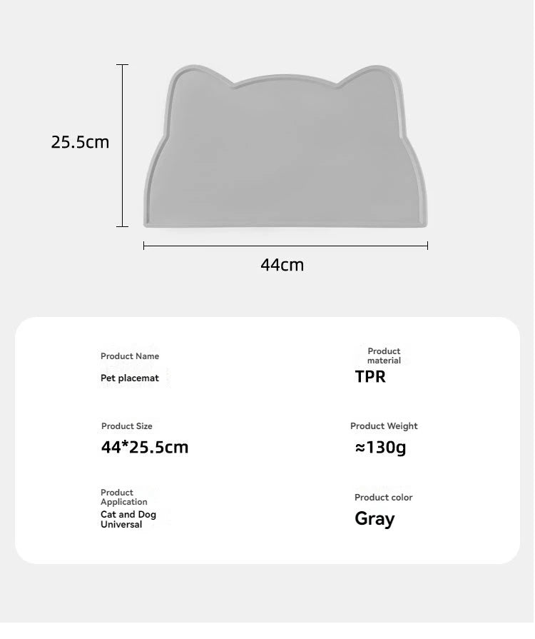 Pet Feeding Mat for Dogs Cats Non-Slip Silicone Cat Food Mat Waterproof Washable Spill-Proof Pet Placement Mat Pet Supplies pet shop