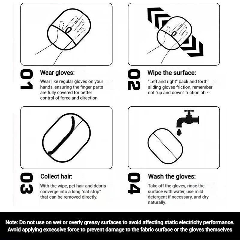 Luvas para limpeza de pelos de animais de estimação, 1 a 5 peças, removedor de pelos de animais de estimação, luvas para limpeza de pelos de cães e gatos, ferramenta de limpeza de pelos de animais de estimação, luvas para pelos de animais de estimação