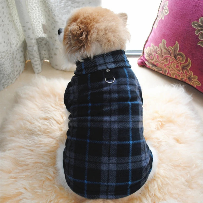 Colete de lã europeu americano quente para outono e inverno para animais de estimação, fantasia para cães e gatos, casaco fashion para filhotes, roupas respiráveis