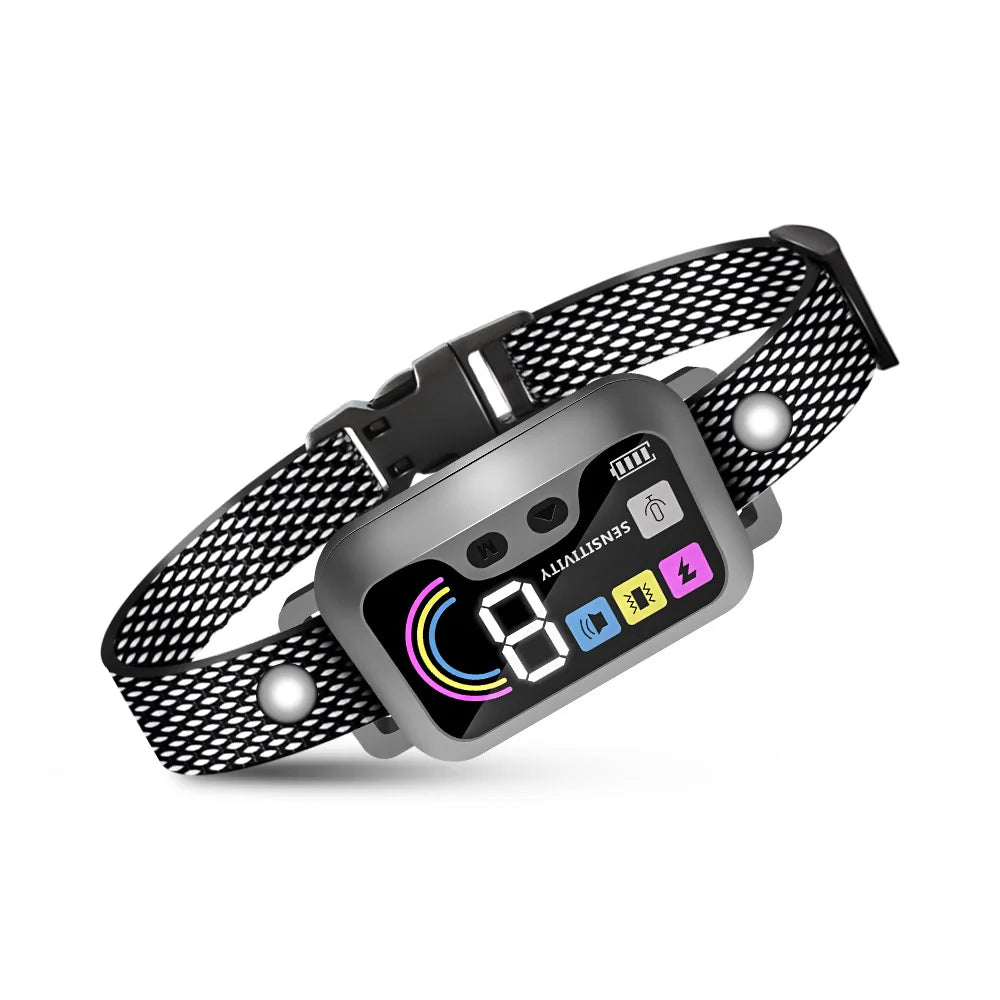 PUPOPAN Dog Training Collar for Large Dogs - Shock Collar with 3 Training Modes Waterproof Electric Shockers And Training Icons