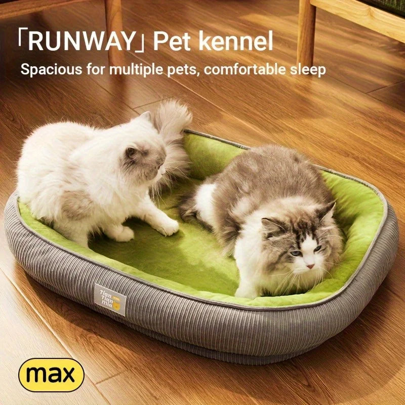 2025 New Thickened Upgraded Four Seasons Universal Pet Bed  Removable Outer Cover,Thermal Winter Pet Bed Suitable for Most Pets