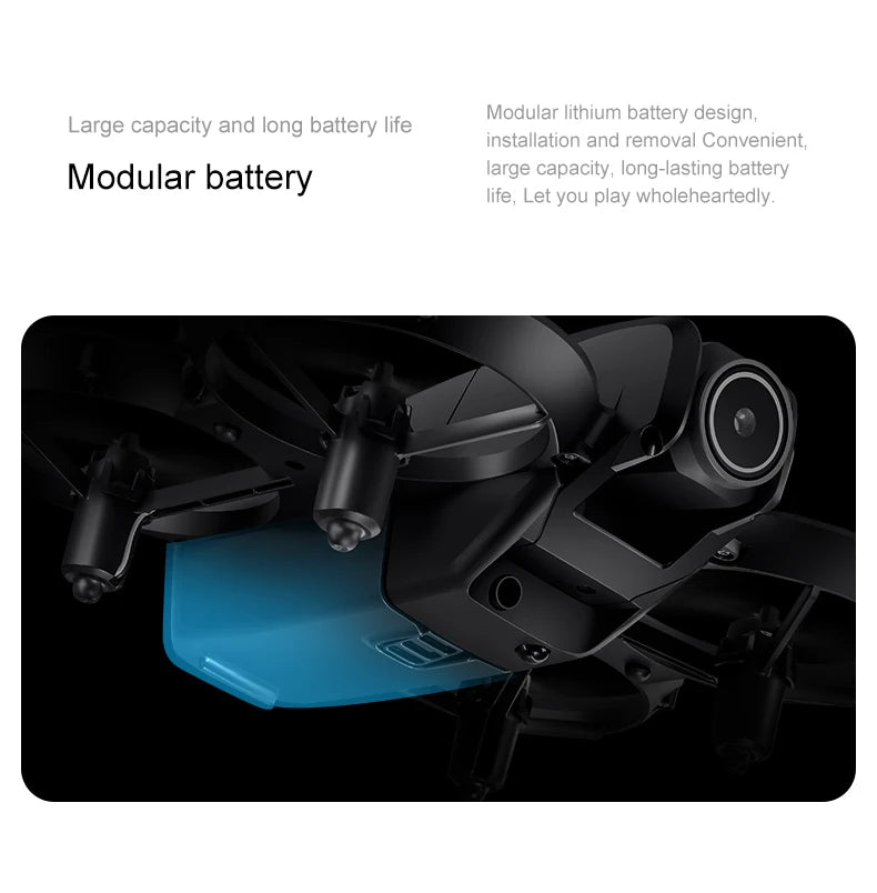 Mini drone Xiaomi D16 com câmera HD 8K ajustável de 180° e WiFi com fluxo de luz, drone de bolso para evitar obstáculos, quadricóptero RC