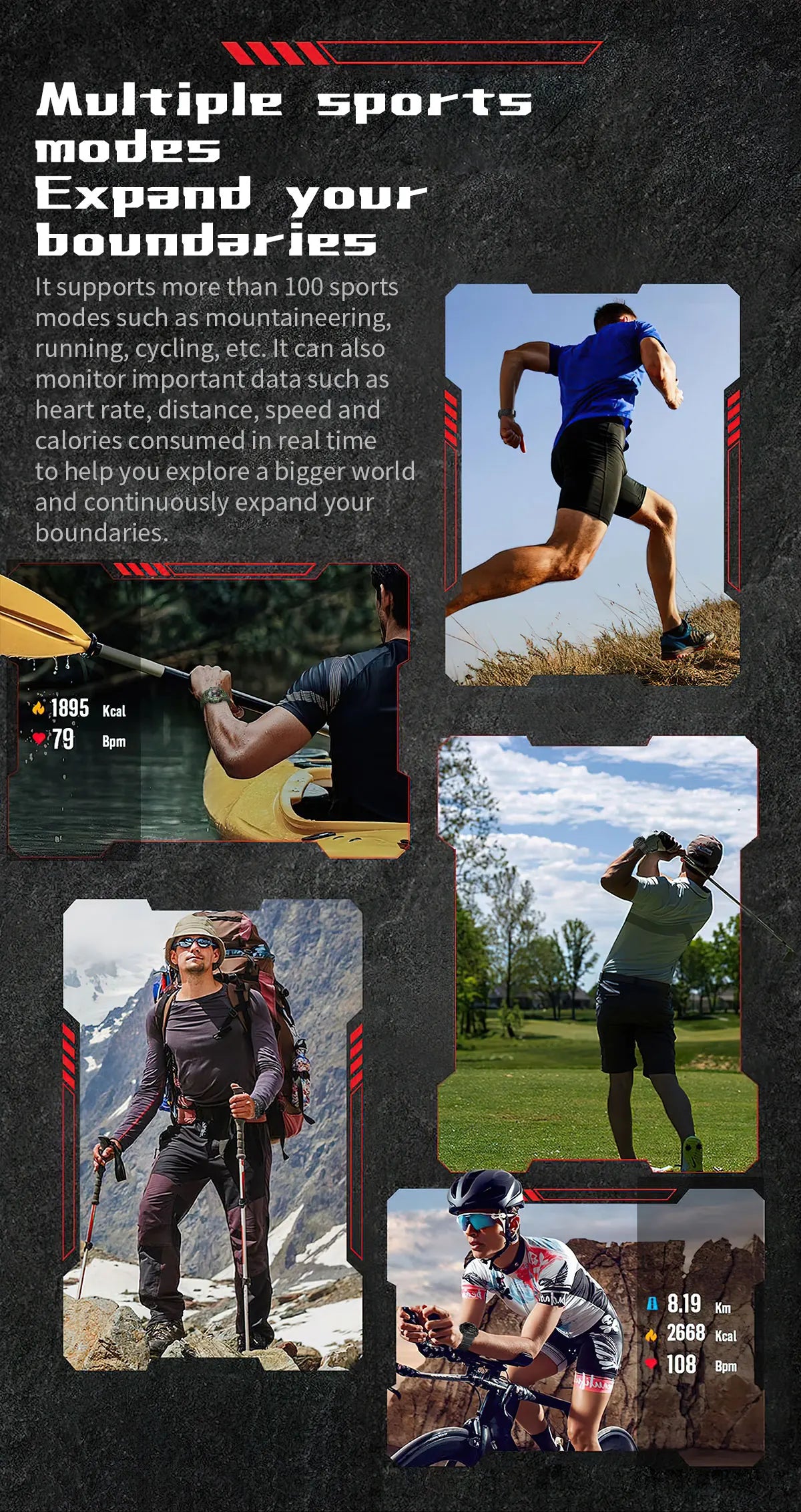 Relógio inteligente esportivo robusto 2025 com Bluetooth, chamadas, relógio inteligente militar à prova d'água e colorido com lanterna SOS COMPASS para telefone