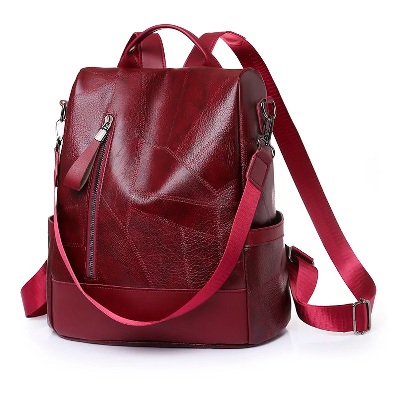 Mochila feminina da moda, bolsa de ombro, bolsa de viagem multifuncional, bolsa de mão, bolsa de mão, adequada para diferentes cenários