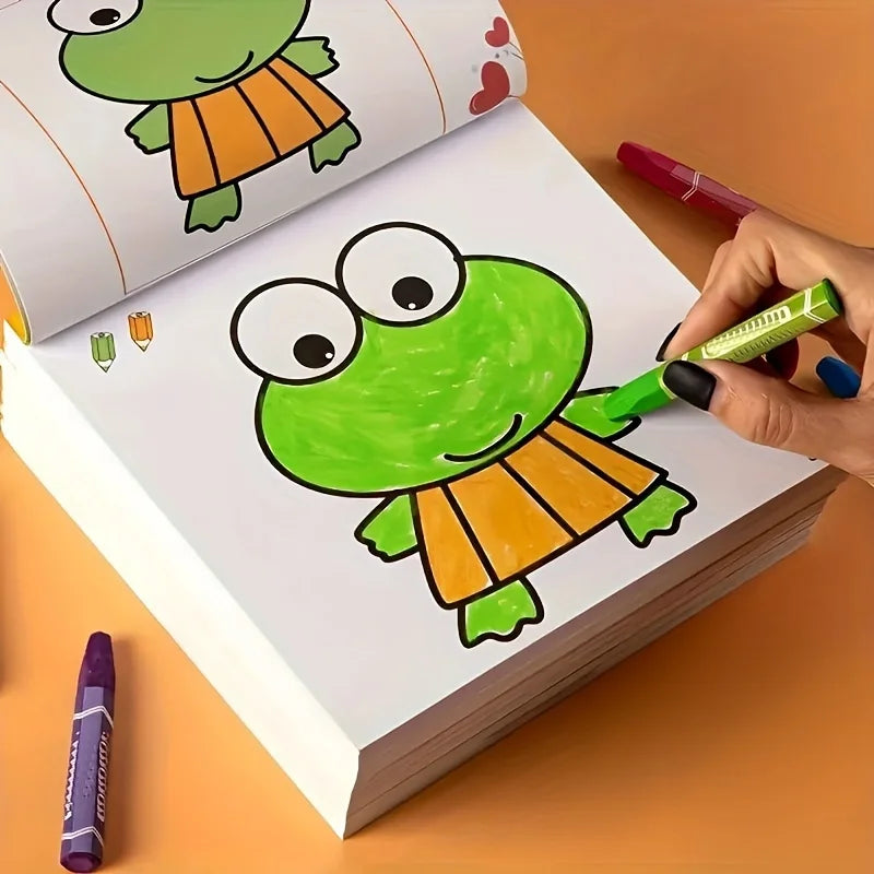 Livro de colorir com 160 páginas de pintura e grafite para aprender arte, pintura, iluminação e melhorar a capacidade de compreensão