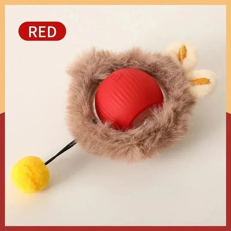Brinquedos inteligentes interativos para gatos, bola elétrica com rolamento automático para gatos, gatinhos, animais de estimação, treinamento automático, brinquedo recarregável por USB