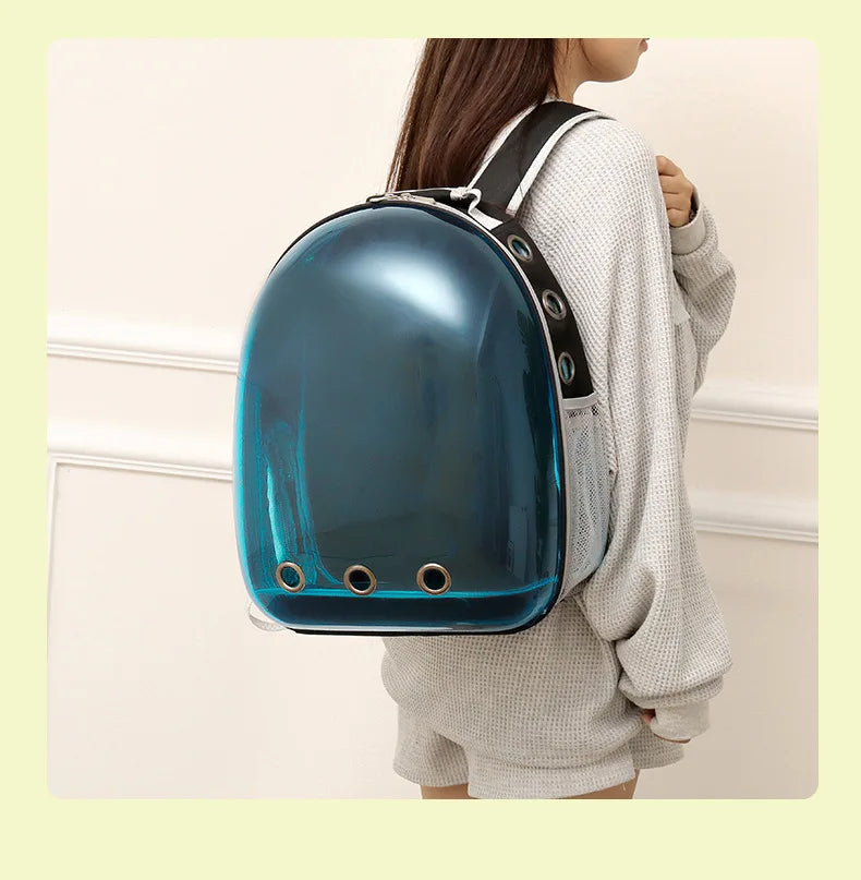 2025 Nova Cápsula Espacial Transparente Bolsa para Gatos Bolsa de Ombro Respirável Bolsa Portátil para Gatos Suprimentos para Animais de Estimação Mochila para Animais de Estimação
