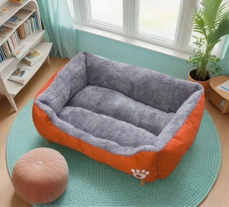 Tapete clássico para animais de estimação, moda canil para cães, cama, casa, respirável, algodão, macio, ninho de gato, cama quente para cães pequenos e médios