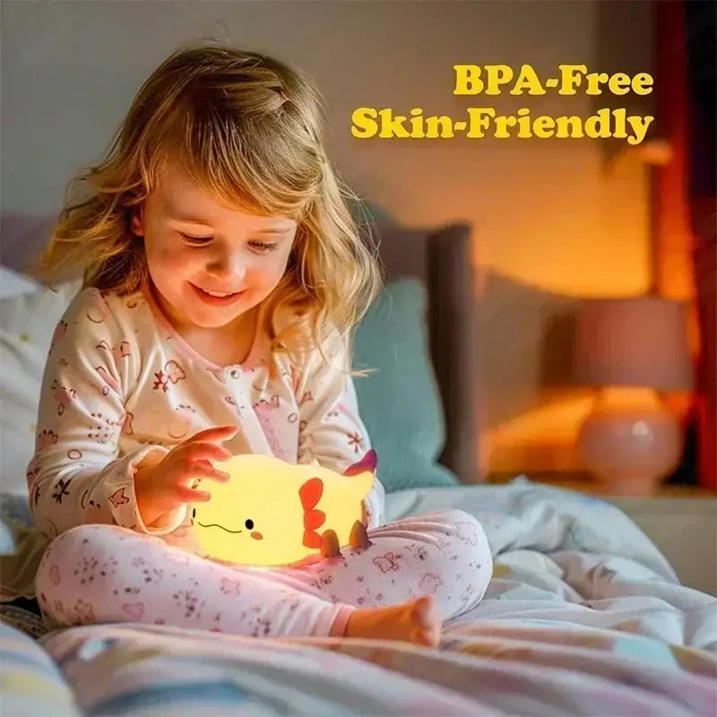 Luz noturna de silicone macio - USB recarregável, controle de toque, lâmpada de cabeceira regulável em 3 níveis para berçário, crianças, bebês e decoração de presentes