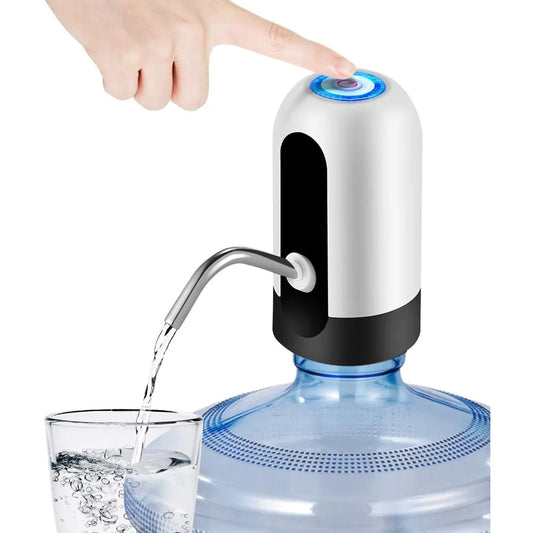 Bomba de água recarregável USB para garrafa de água de 5 galões, dispensador de água elétrico portátil para acampamento, reutilizável