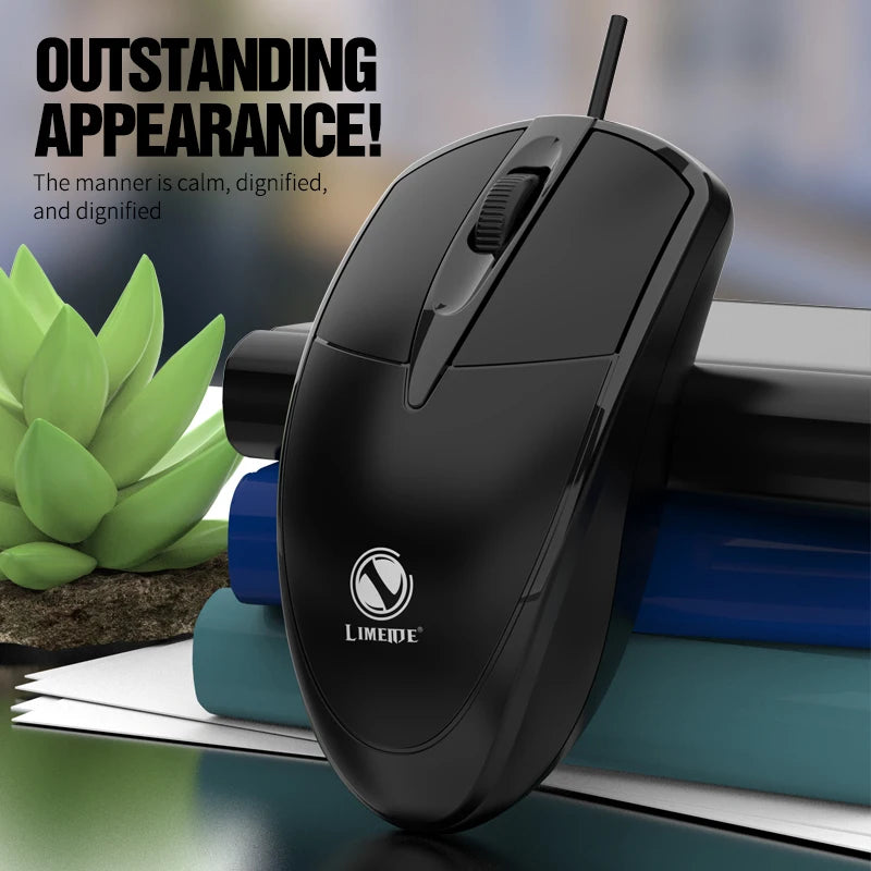301 Mouse com fio para jogos de escritório, computador desktop, laptop, mouse comercial, mouse óptico USB