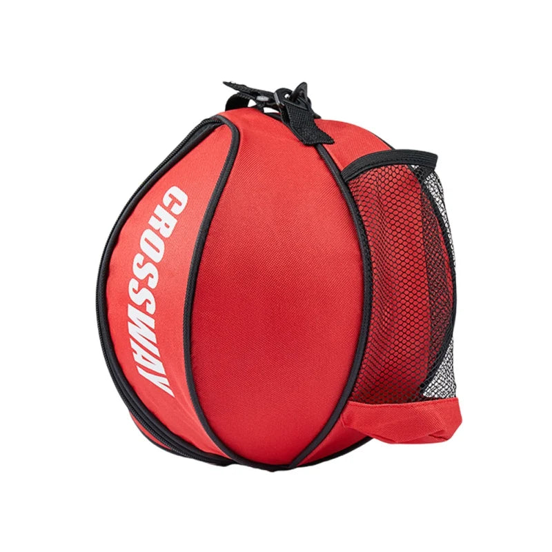 1 peça alça de ombro ajustável 2 bolsos laterais de malha bolsa de basquete bolsa de bola esportiva bolsa de futebol bolsa de ombro suporte transportadora