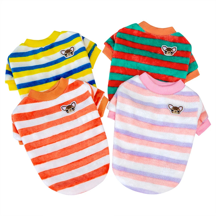 Casaco de inverno macio para cães, roupas quentes de lã para filhotes de cães pequenos, suéter, moletom, fantasias para animais de estimação, presente de Natal