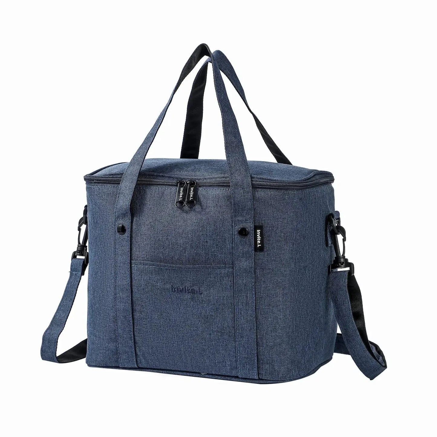 1 bolsa térmica para almoço para homens/mulheres, bolsa térmica grande reutilizável com alça de ombro para trabalho, escritório, piquenique, praia, viagem