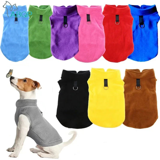 Roupas de lã macia para cães pequenos, filhotes, gatos, coletes, roupas para chihuahua, jaqueta de buldogue francês, casacos pug, atacado