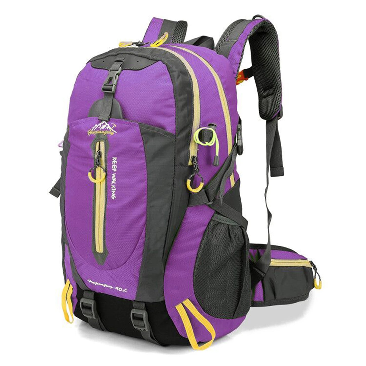 Mochila de viagem resistente à água de 40L para acampamento, caminhada, laptop, mochila de caminhada, escalada, mochilas para homens e mulheres, suprimentos para caminhada