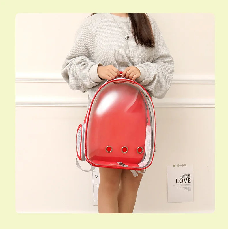 2025 Nova Cápsula Espacial Transparente Bolsa para Gatos Bolsa de Ombro Respirável Bolsa Portátil para Gatos Suprimentos para Animais de Estimação Mochila para Animais de Estimação