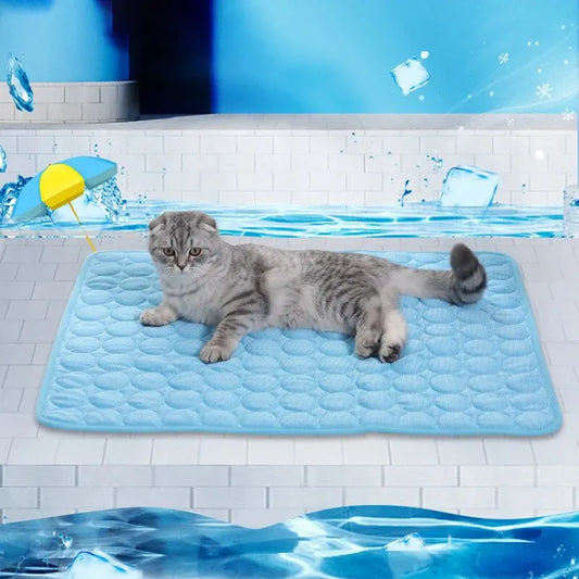 Tapetes de gelo para animais de estimação, sofá, cama, ninho, almofada de dormir refrescante para cães pequenos, animais de estimação, almofada de resfriamento durável para sofá, cobertor