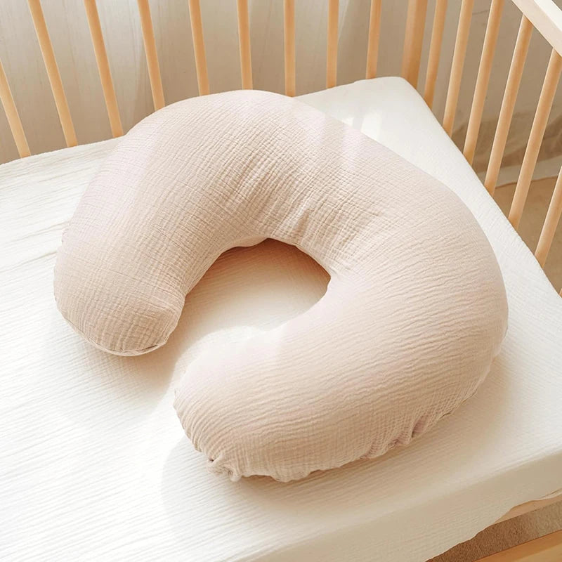 Conjunto de 2 capas de almofada de amamentação para almofadas de amamentação, almofada de musselina de algodão ultramacia para amamentação de bebês, adequada para almofadas de alimentação de recém-nascidos