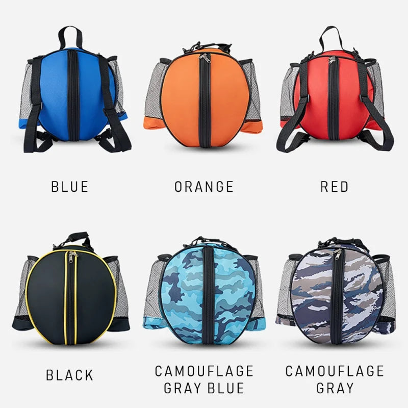 1 peça alça de ombro ajustável 2 bolsos laterais de malha bolsa de basquete bolsa de bola esportiva bolsa de futebol bolsa de ombro suporte transportadora
