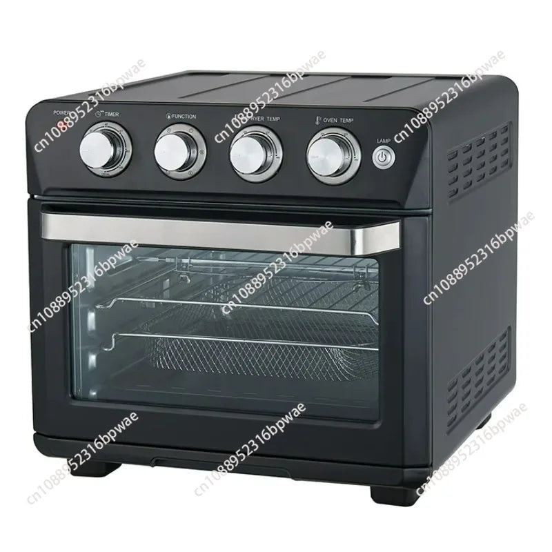 Forno elétrico de grande capacidade de 24L, fritadeira multifuncional, forno de micro-ondas