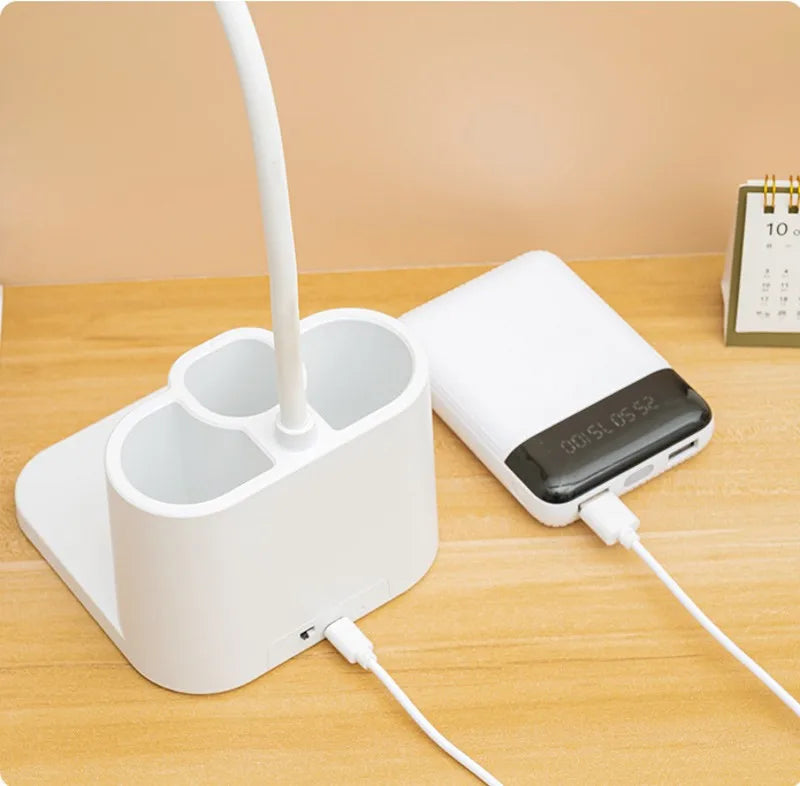 Lâmpada de mesa LED para leitura noturna, proteção para os olhos, para dormitório de estudo, luz noturna para estudantes universitários