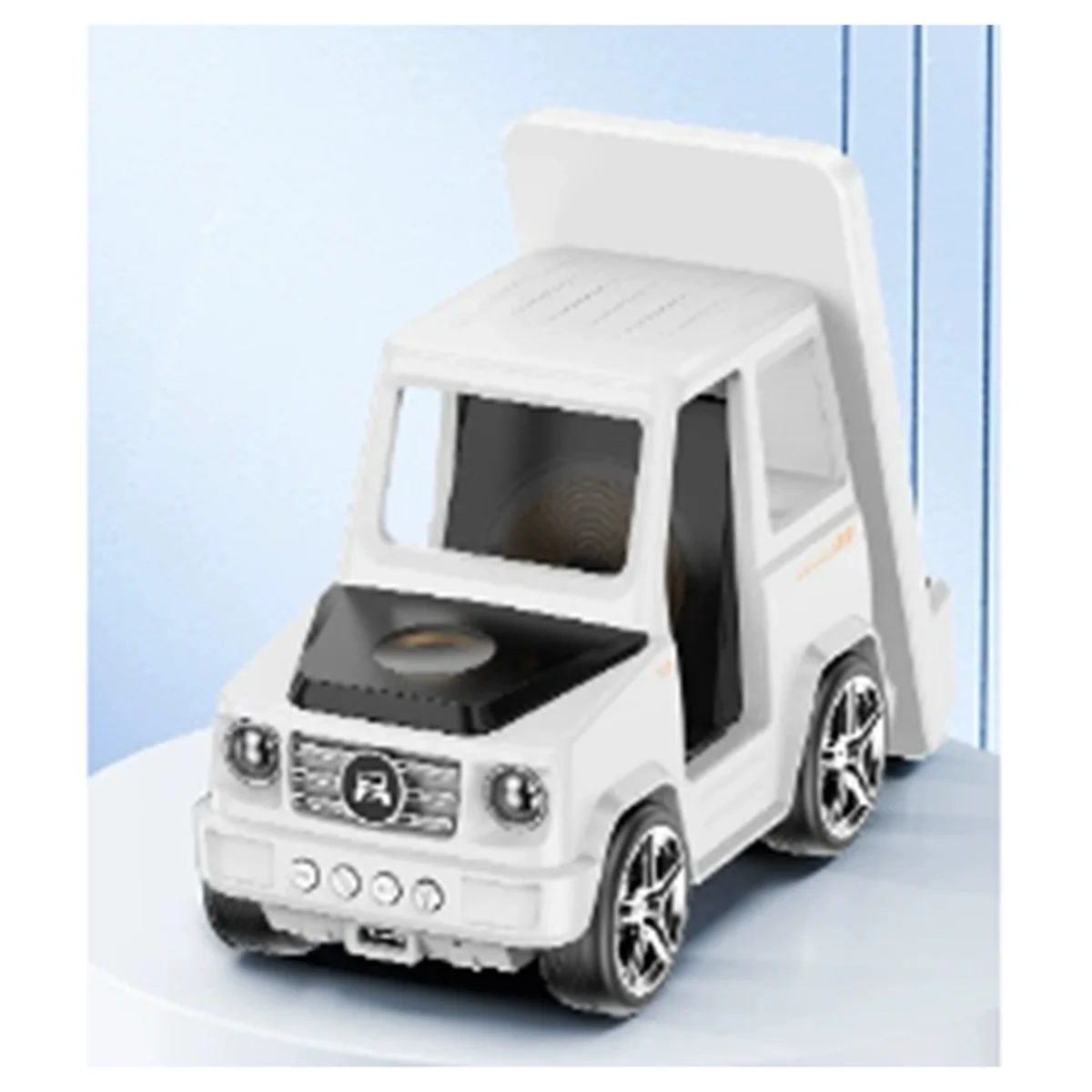 Novo 2025 - Suporte para carregador sem fio para carro 6 em 1, formato inovador de carro, carregador de mesa de carregamento rápido de 15 W, ótima ideia de presente laranja