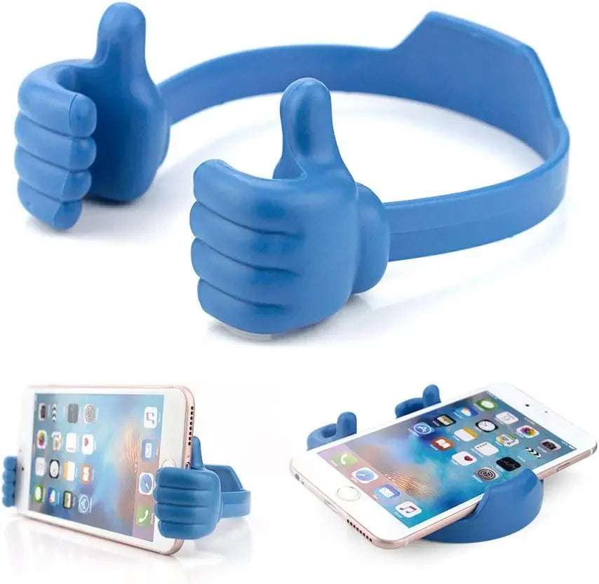 Suporte para celular com polegar para cima -