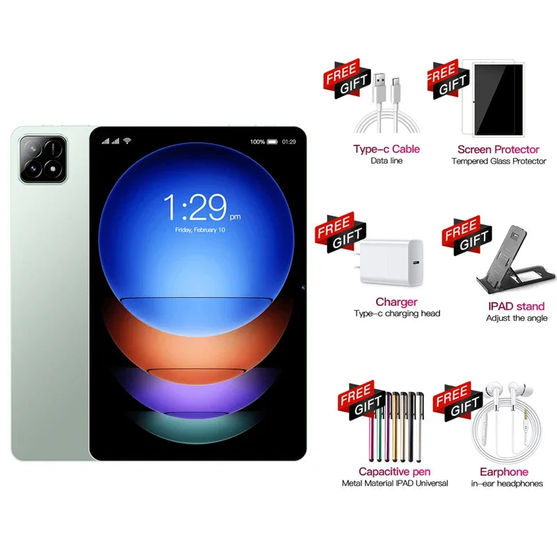 2025 novo original pad 7s pro tablet pc10.1 snapdragon 8 gen2 android14 pulgadas mi tab 22gb + 2tb duplo sim 5g wifi gps tabletas