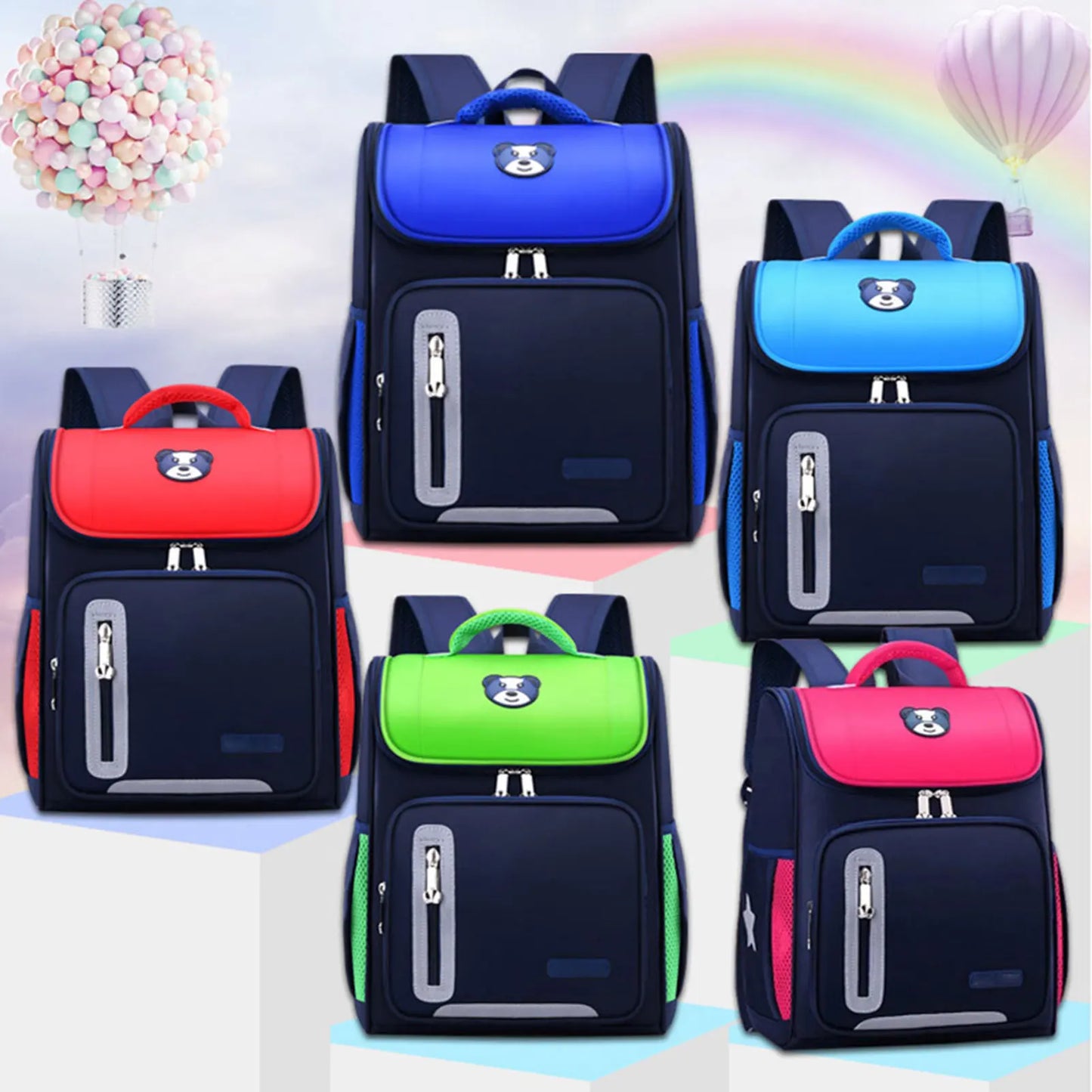 Novas mochilas escolares infantis 2024, mochilas escolares refletivas da moda, elegantes, portáteis e versáteis, mochilas escolares infantis para a escola