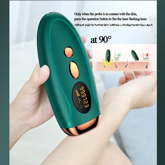 Sistema de depilação IPL para mulheres 990000 flashes Dispositivo depilador a laser permanente indolor para corpo, biquíni e removedor de pelos faciais em