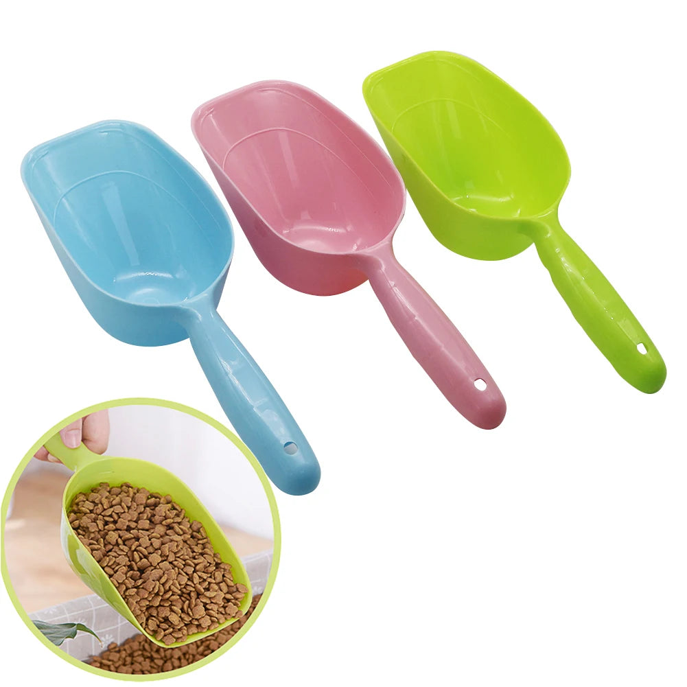 1 Pc Pet Feeding Scoop Cat Food Scoop Large Capacity Thickened Cat And Dog Food Scoop Environmentally Friendly Plastic Feeder