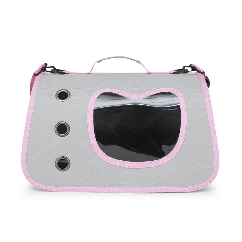 Bolsa de transporte para animais de estimação, dobrável, respirável e portátil premium, leve para cães e gatos pequenos, bolsa de ombro para transporte de gatos e gatinhos ao ar livre