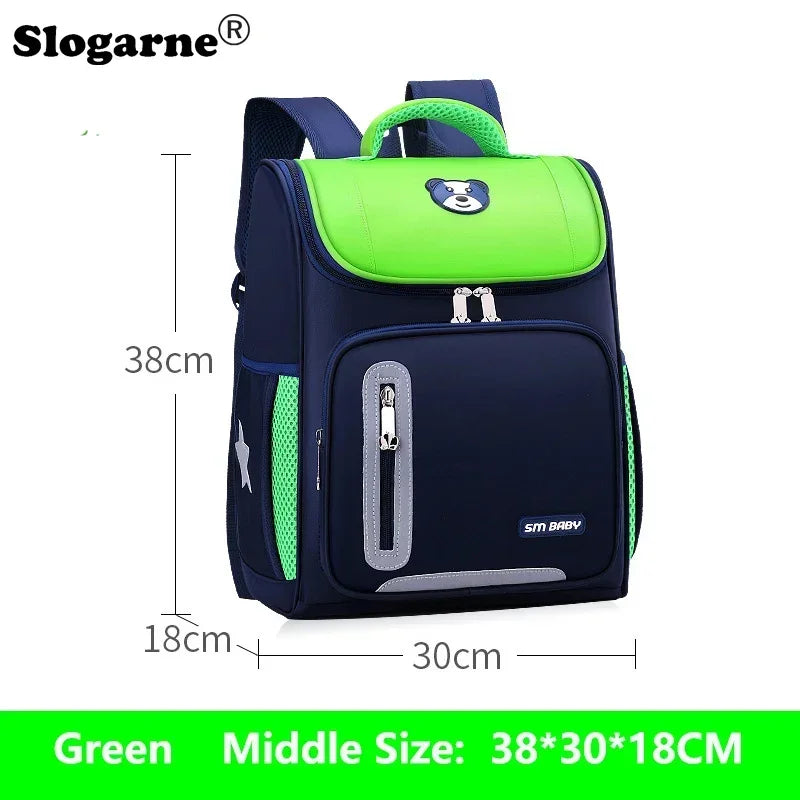 Mochilas escolares simples para estudantes, primárias, meninos, 1ª à 6ª série, proteção para coluna, redução de peso, mochila escolar para meninas, mochila unissex