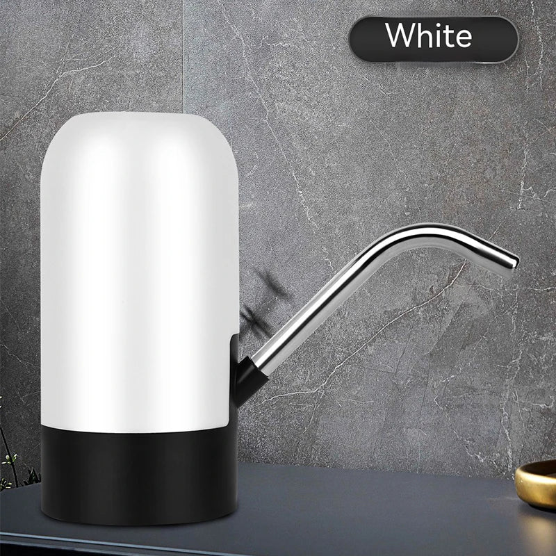 Dispensador de garrafa de água de 5 galões com carregamento USB Bomba de água potável automática Dispensador de água elétrico portátil Interruptor de garrafa de água