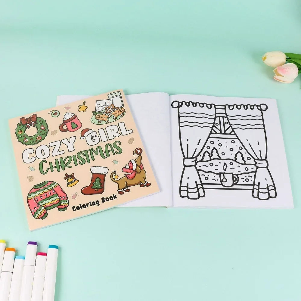 Livro de colorir fofinho assustador para adultos, adolescentes e crianças, com tema de Halloween, desenho e atividade divertida