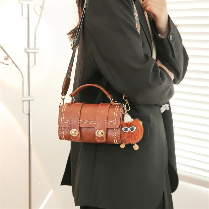 1 conjunto faça você mesmo para fazer bolsa de couro artesanal, mochila, material costurado à mão com peças, acessórios de couro feitos à mão