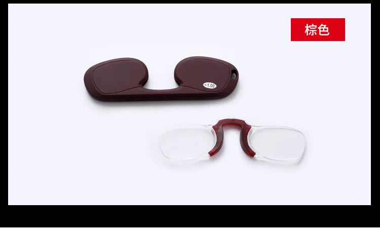 wholesale  presbyopic  silicon mini clip nose bridge  Portable 3M stick on phone  reading glasses 1.0 to 3.5