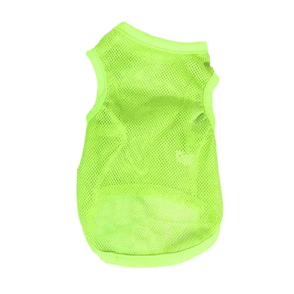 Camiseta para cachorro, tecido de malha respirável e de secagem rápida, camiseta para filhotes para o verão