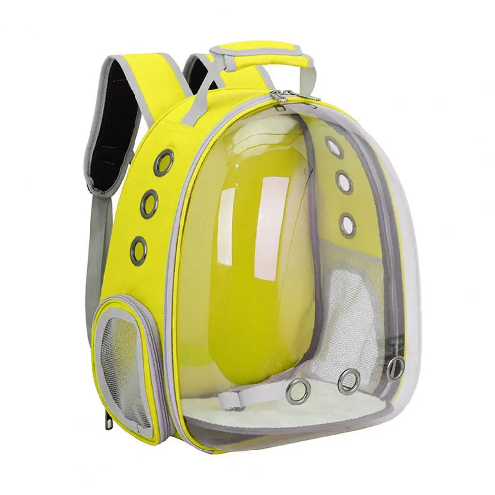 Mochila para animais de estimação para gatos Mochila de bolha respirável para gatos Cápsula espacial portátil para animais de estimação para viagens, caminhadas, acampamentos, viagens essenciais para animais de estimação