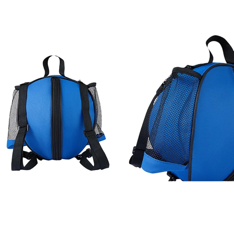 1 peça alça de ombro ajustável 2 bolsos laterais de malha bolsa de basquete bolsa de bola esportiva bolsa de futebol bolsa de ombro suporte transportadora