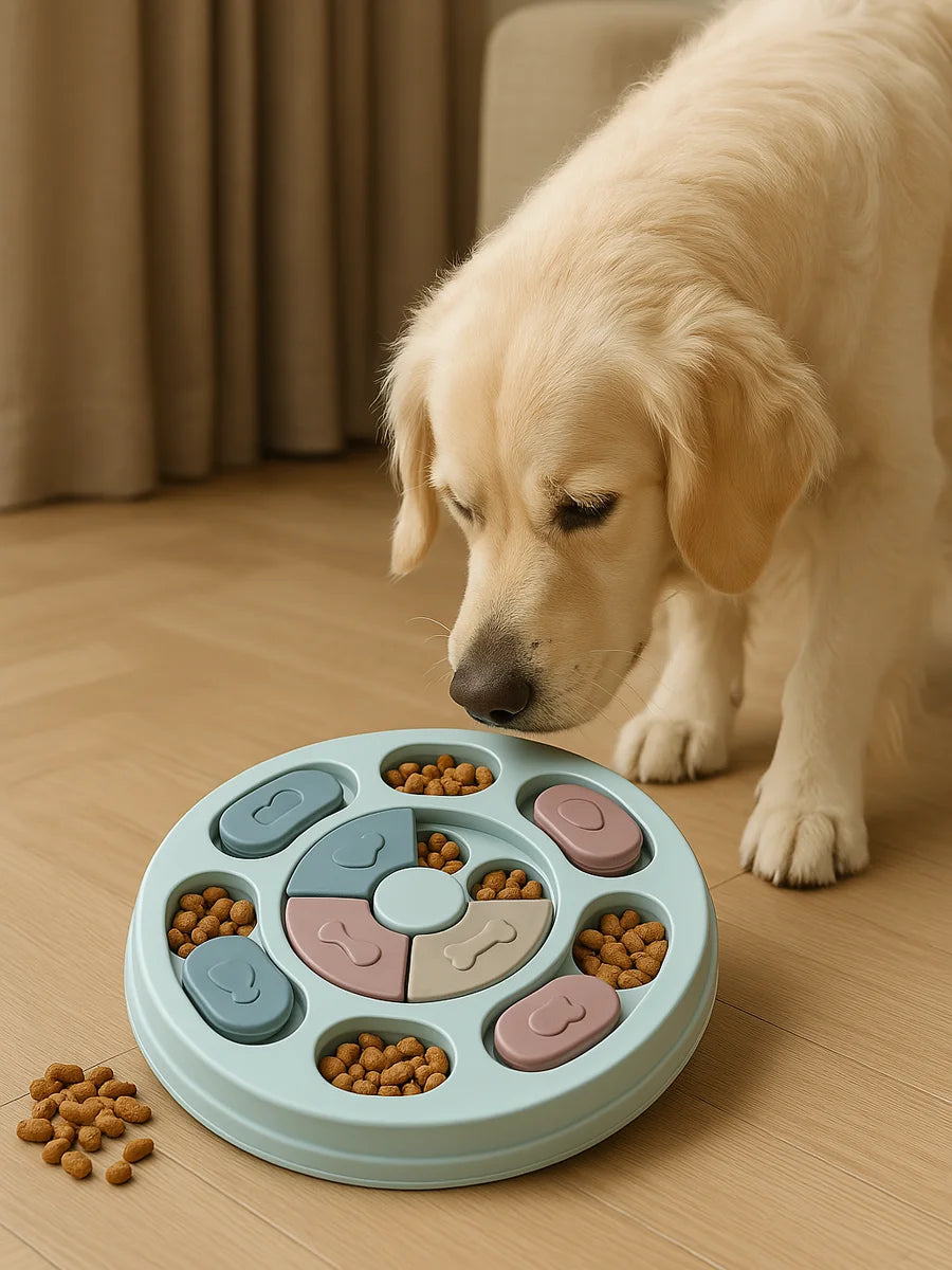 Brinquedos para animais de estimação, gatos e cães, alívio do tédio, pratos de alimentação, tigelas de comida lenta, treinamento cerebral interativo, equipamentos de alimentação