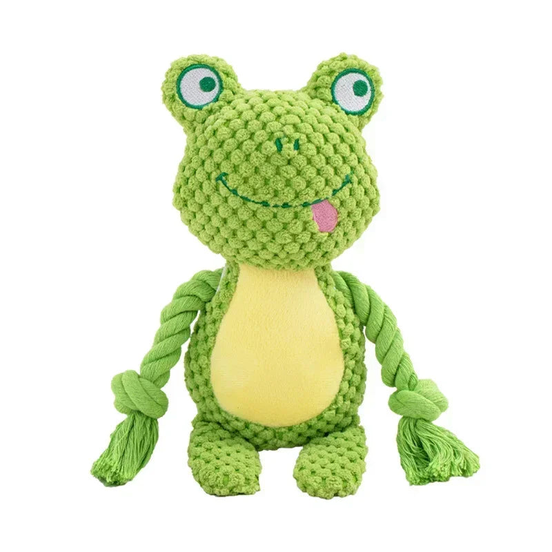Brinquedo de pelúcia para mastigar cachorros, brinquedo pequeno de pelúcia para mordidas cruas, resistente a ruídos, chocalho para articulações, brinquedo para animais de estimação, filhote indestrutível