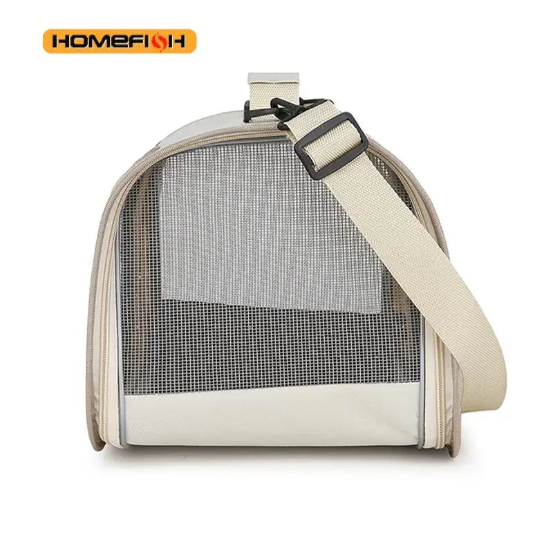 Bolsa de transporte portátil para animais de estimação para cães e gatos pequenos, bolsa dobrável para gatos ao ar livre, bolsa de ombro respirável para gatos, bolsa de transporte para gatinhos